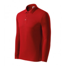 Pique Polo LS красный